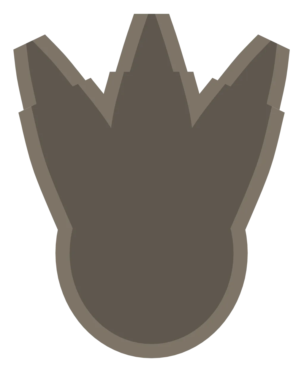 A large three-toed dinosaur footprint pressed into the ground, with claw marks at the tip of each toe.