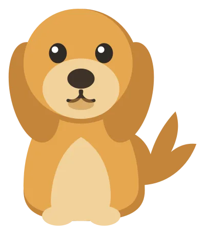 A golden retriever sitting in profile with a feathered plume tail curled behind it.