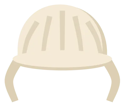 A white pilgrim bonnet with a gathered crown, a wide brim and ties hanging at the sides.