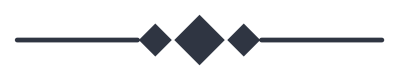 A simple divider of three diamonds with a thin rule running out to each side.