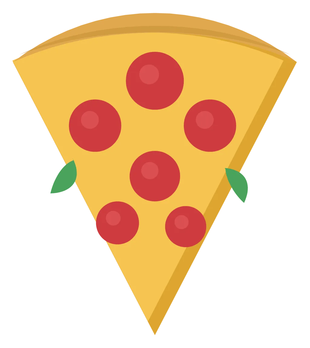 A slice of pepperoni pizza with a puffed crust, melted cheese and stringy cheese pull.