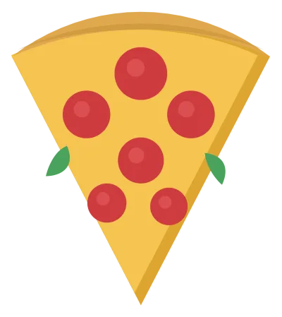 A slice of pepperoni pizza with a puffed crust, melted cheese and stringy cheese pull.