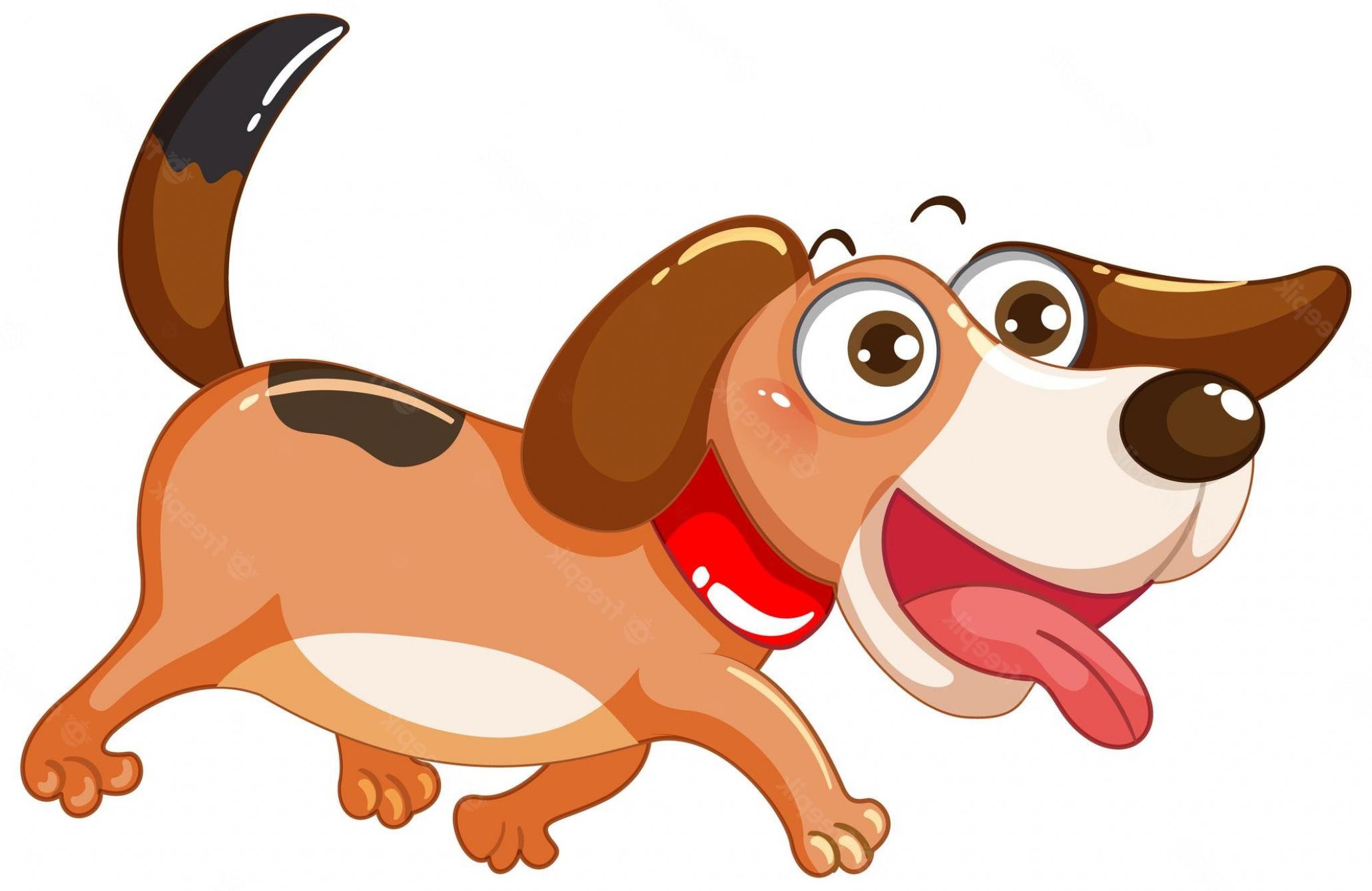 The cute dog is running eagerly and quickly
 Cliparts printable PDF