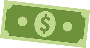 Dollar Cartoon Draft Clipart