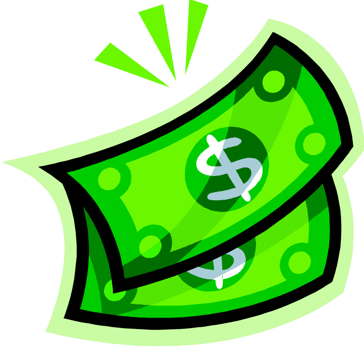 Green Black dollar clipart