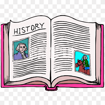 The open American history textbook, the history of the natives textbook. Cliparts printable PDF