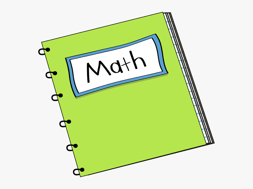 The notebook with math written on it. Cliparts printable PDF