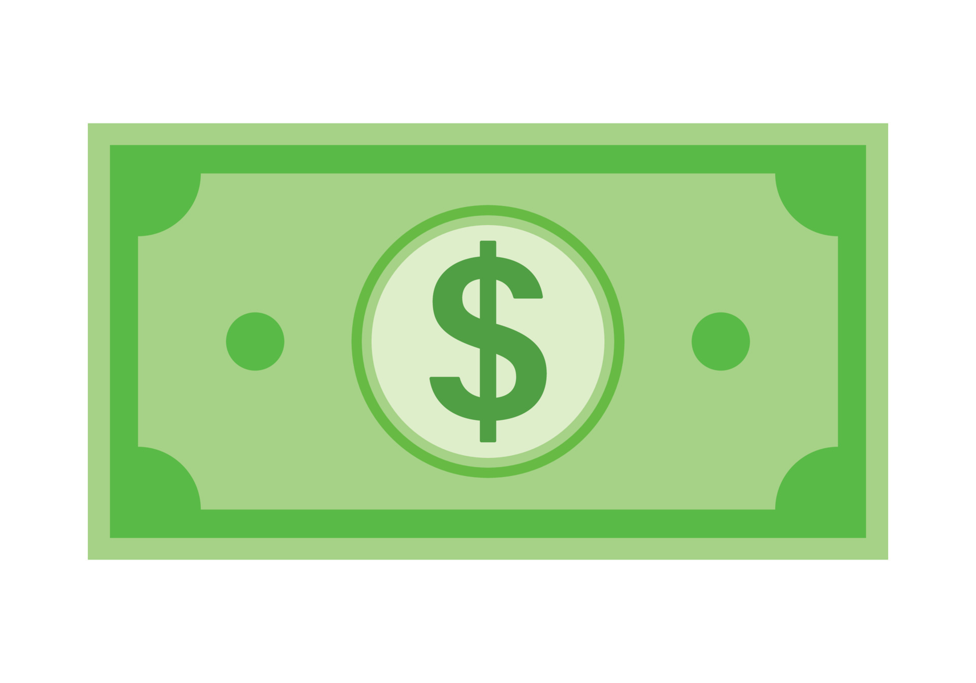 Paper Money in USD Dollar Cash Icon  PNG Illustration ... Cliparts printable PDF