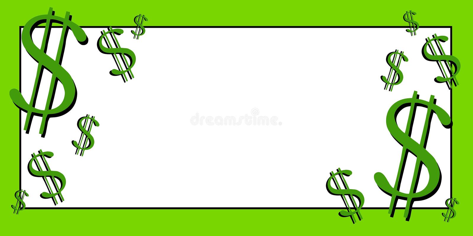 Dollar Signs Money  Cliparts printable PDF