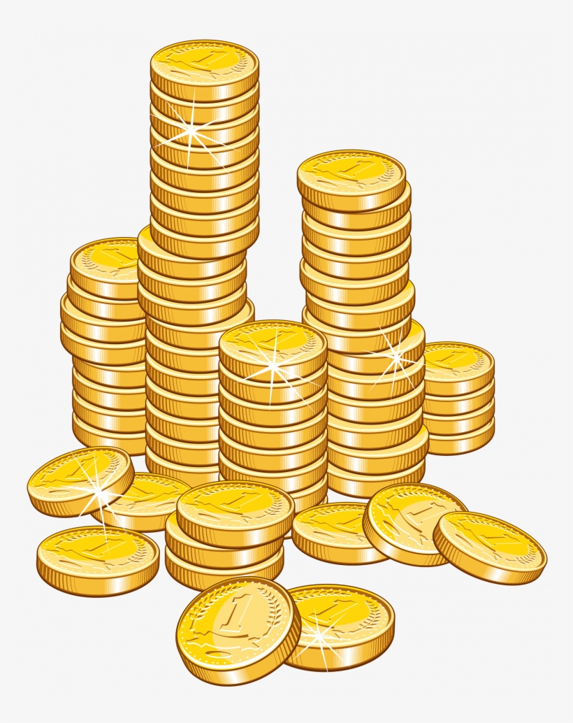 Money Stack Png - Pile Of Coins  Cliparts printable PDF