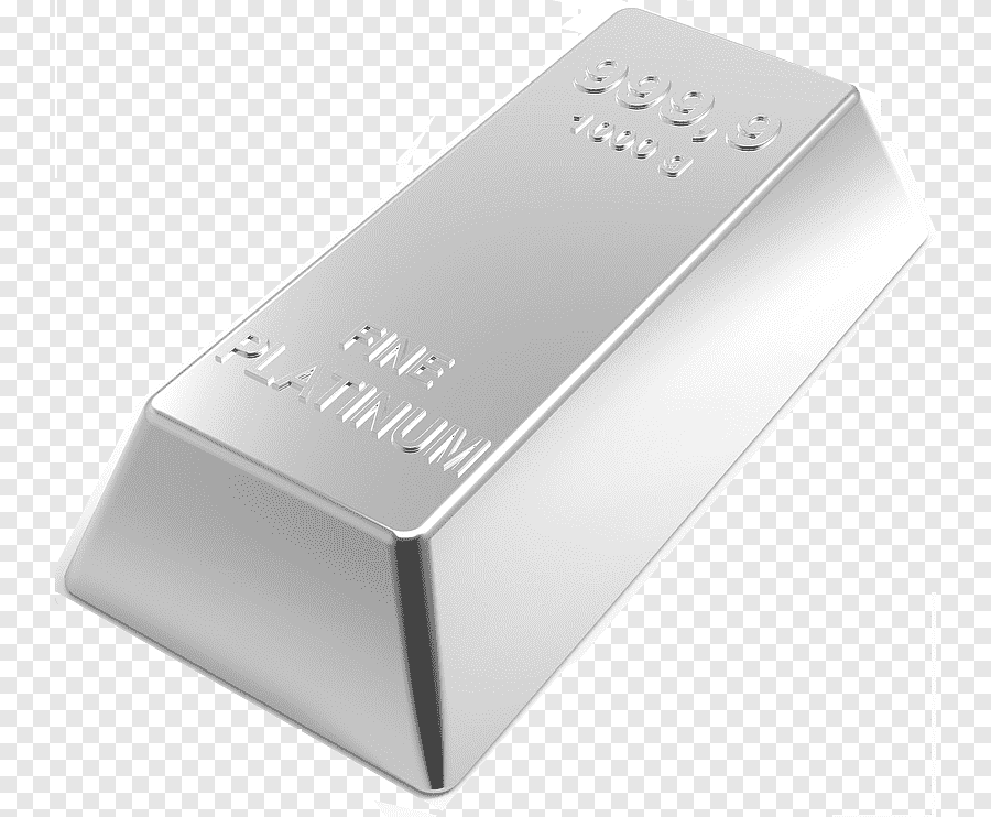 A 1-ounce piece made of the precious metal platinum.