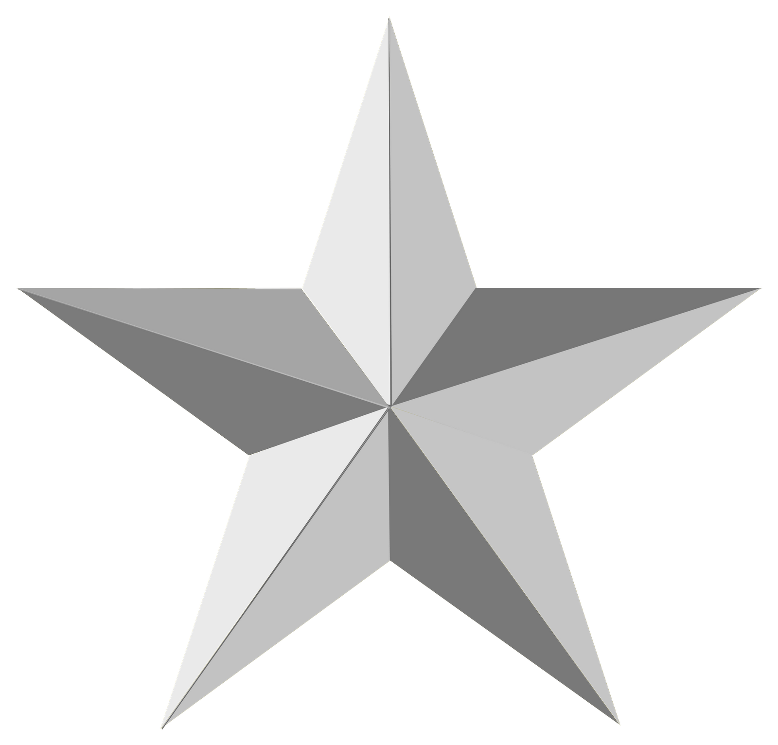 A star-shaped platinum . Cliparts printable PDF