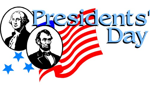 Celebrating Presidents Day with the American flag. Cliparts printable PDF