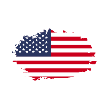 Clipart of the American flag with the center portion emphasized, as if cut out.