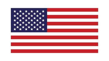 Clipart of the American flag in navy blue, red, and white.