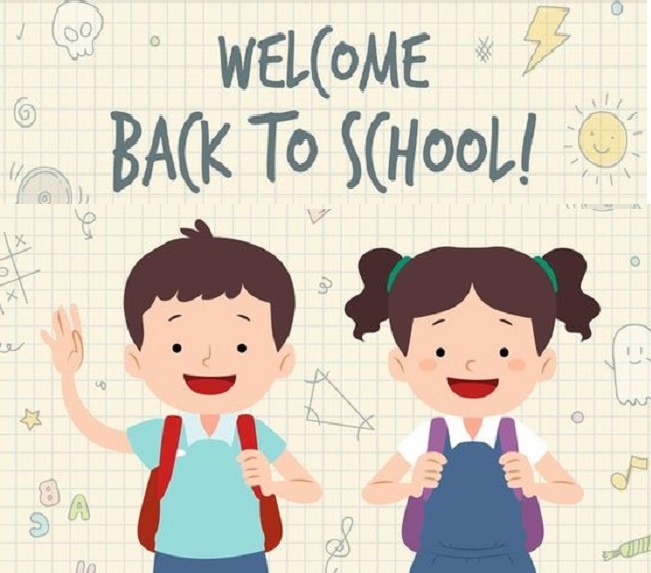 Backing to School (Welcome) Cliparts printable PDF