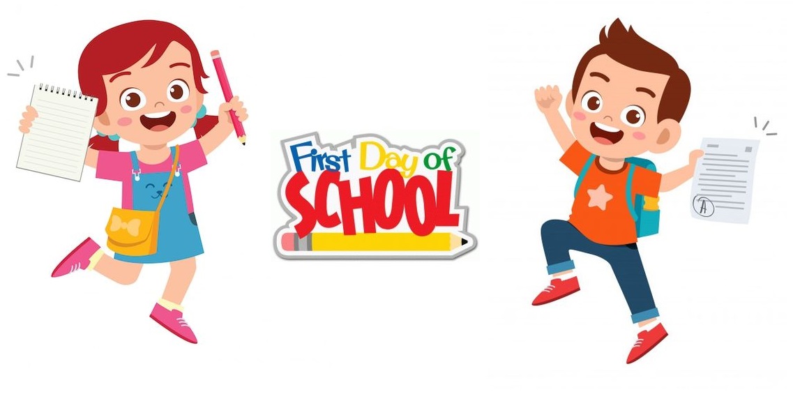 First Day of School Cliparts printable PDF